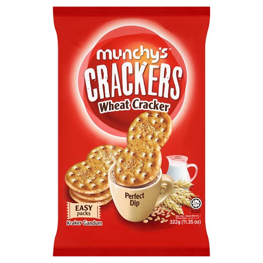 MUNCHYS WHEAT CREACKER 322GR