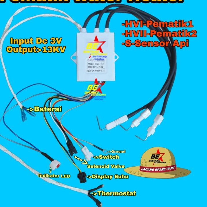 [cod]  Modul water Heater Gas Pematik Water Heater Modul Pemanas Air Gas Pematik Pemanas Air  ✓