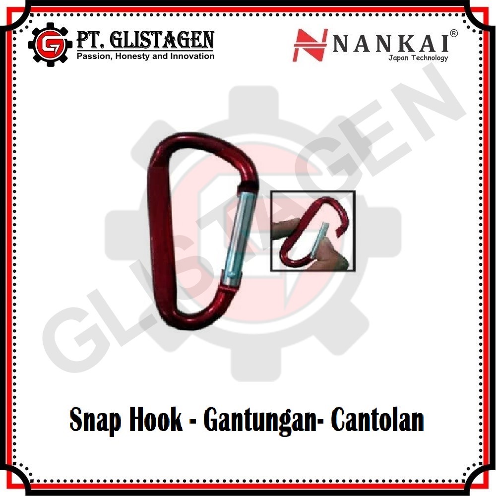 Snap Hook - Gantungan- Cantolan CARBINER ( 6x60 , 7x70 , 8x80 ) NANKAI