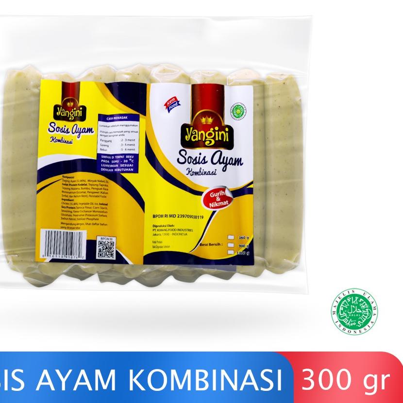 

♩ Yangini Chicken Sausage - Sosis Ayam Kombinasi 360 gr Ω