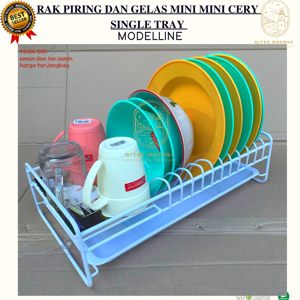 NEW!! RAK PIRING GELAS MINI POLOS DAN NAMPAN / MINI RACK CHERRY + TRAY MODELLINE