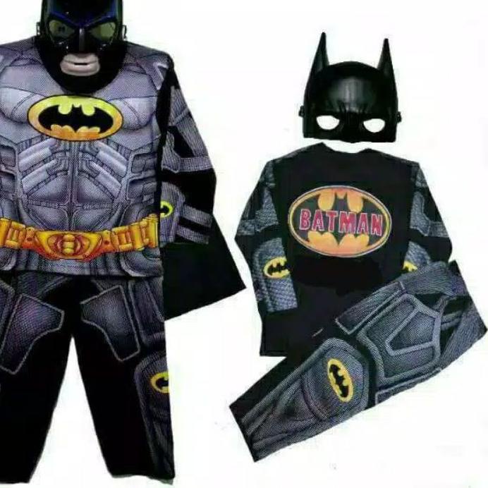 ✫ GRATIS TOPENG / BAJU ANAK BATMAN TOPENG SAYAP / KOSTUM ANAK BATMAN SAYAP ◊