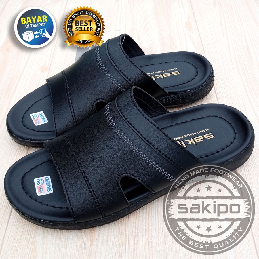 PROMO RAMADHAN SALE !! SANDAL PRIA DEWASA SLOP HITAM COKLAT TERBARU  / SANDAL PRIA REMAJA KULIT SINTETIS / SENDAL PRIA DEWASA REMAJA ORIGINAL / SENDAL PRIA DEWASA SLOP HITAM COKLAT TERBARU /  SENDAL PRIA DEWASA REMAJA KULIT SINTETIS / SAKIPO