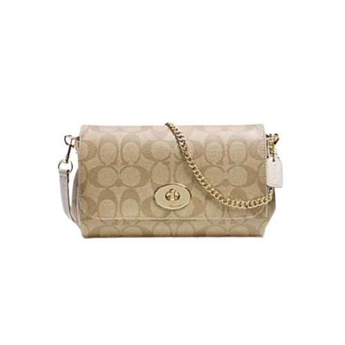 Coach Mini Ruby Crossbody In Signature Canvas - Chalk (34615)