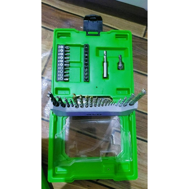 Mata Bor Kombinasi Set 41 Pcs RYU Mata Bor Set Mata Bor Besi Kayu Beton Tembok dan Mata Obeng Kombinasi Set Mata Bor BOSCH X Line 33 pcs