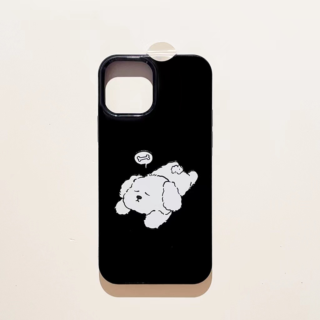 IPHONE Ins Dream Puppy Cocok Untuk Iphone14 14pro 14plus 13 13mini 13pro 13prm iPhone12 7Plus 8Plus Xr XS 13 12mini Pro Max Empat Sudut Casing Ponsel Tahan Guncangan