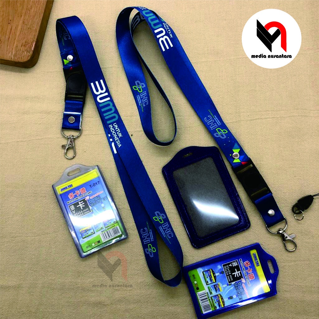 

Tali ID Card IHC PHC Lanyard BUMN Printing Full Colour 2 Sisi
