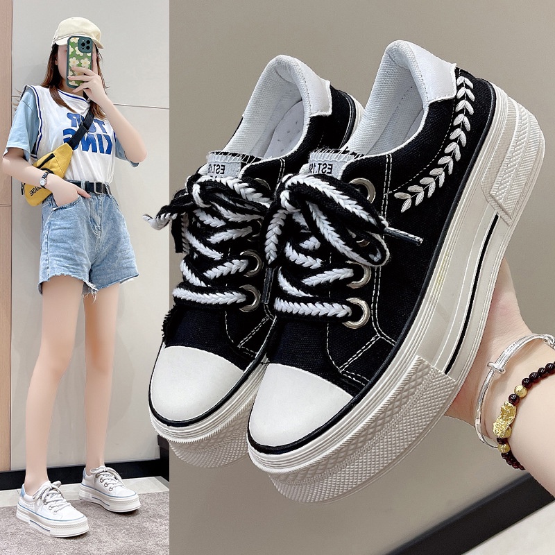 COD Sneakersdaily 248 Sepatu Sneakers tali Model Wanita Kualitas Terjangkau