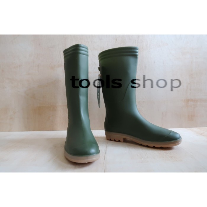 Safety Sepatu Boots/ Ap Boots/ Boot Karet Hijau Ap 9506