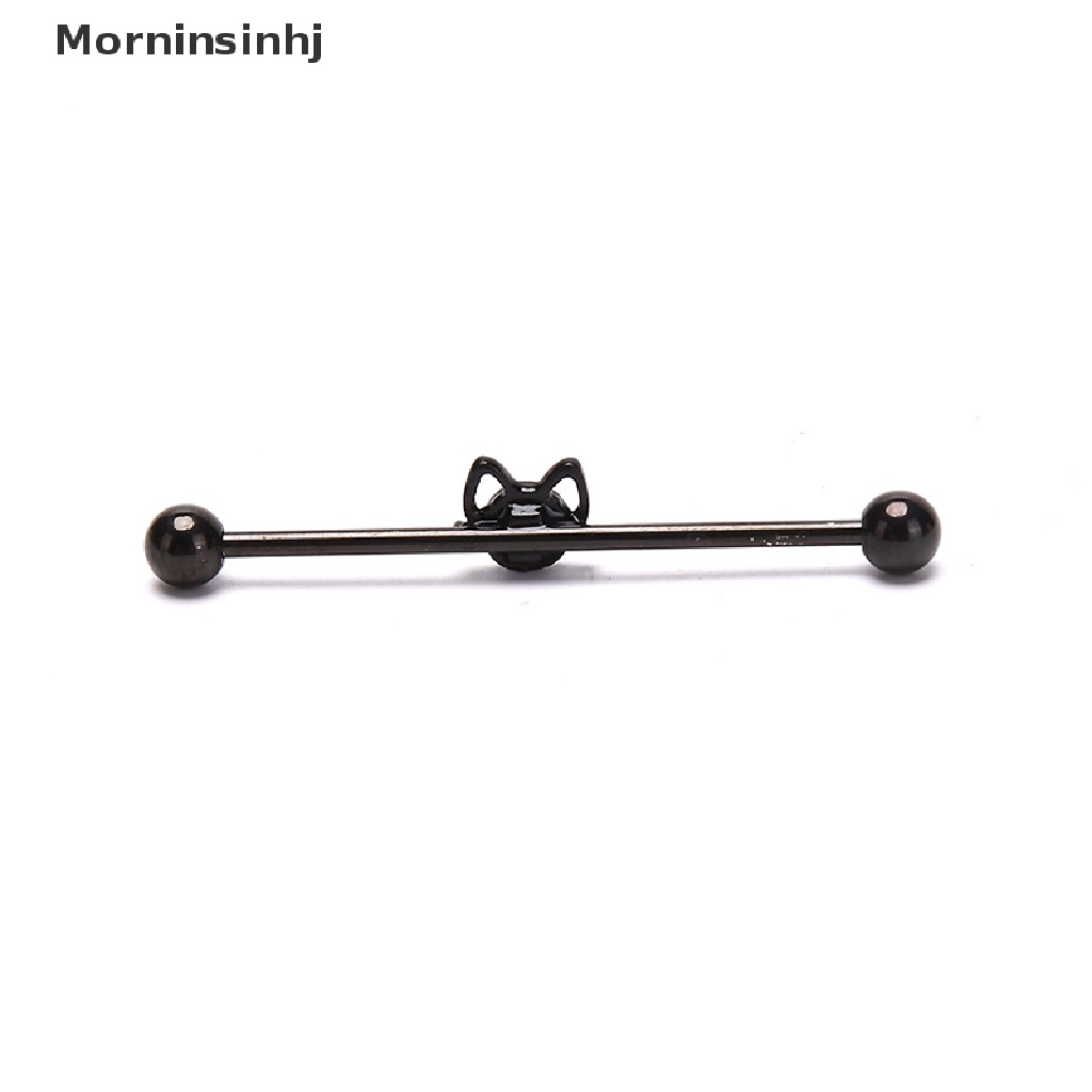 Mornin 1Pc Stainless Steel Helix Cartilage Tragus Panjang Ear Bar Anting Perhiasan id