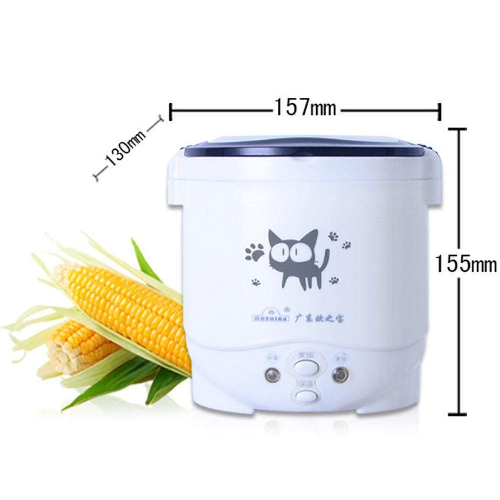 [Elegan] Rice Cooker Portable Mini Untuk Perjalanan Mobil Removable Rumah Tangga Panci Listrik Masak