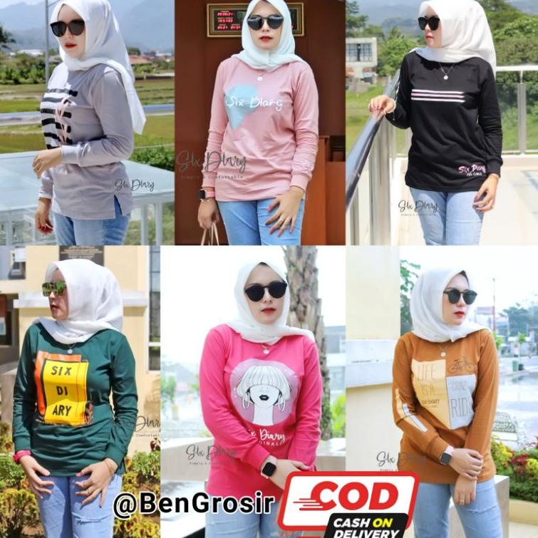 Murah Meriah TERMURAH  | Fashion Wanita Kekinian | Atasan Wanita | Kaos Lengan Panjang Wanita Orinal