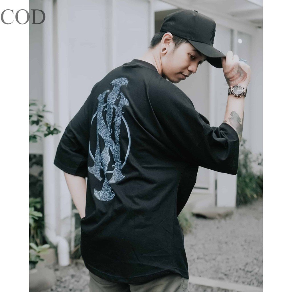 Baju oversize Insane Logo Biru  combet  insane wardrobe