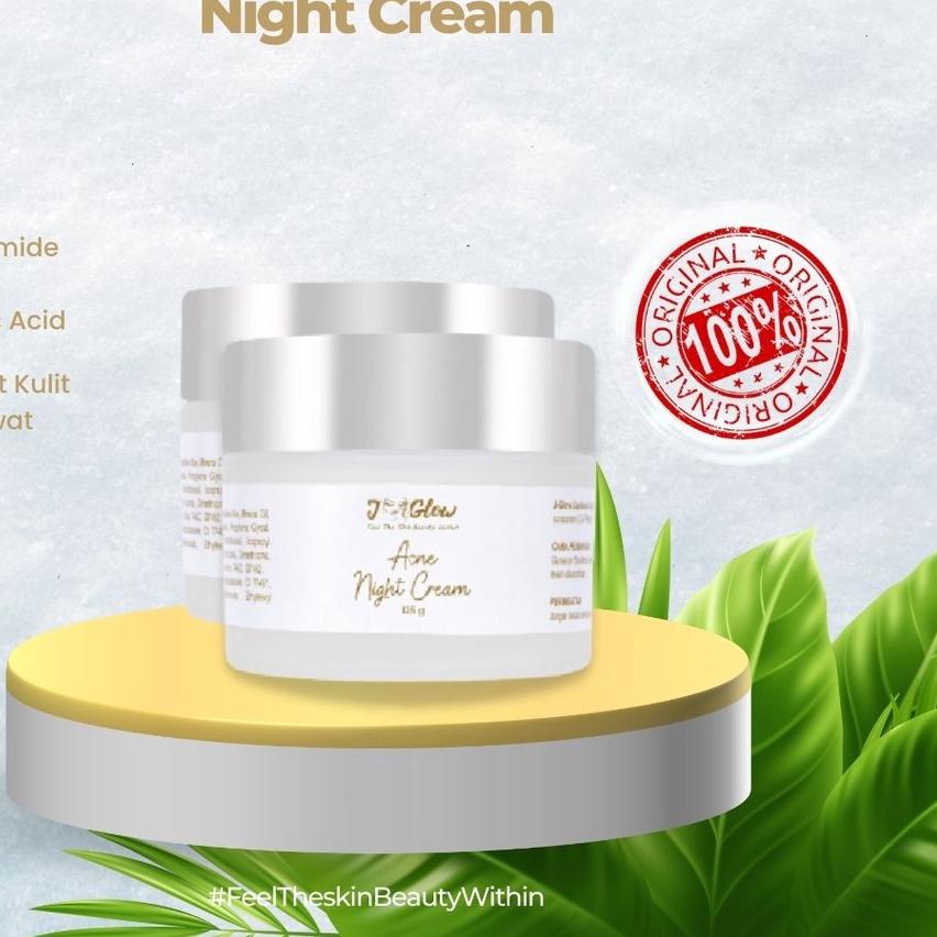 ➧ J-glow Cream Malam Acne/Extra Acne - Jglow Skincare Cream Malam 100% Original ♖