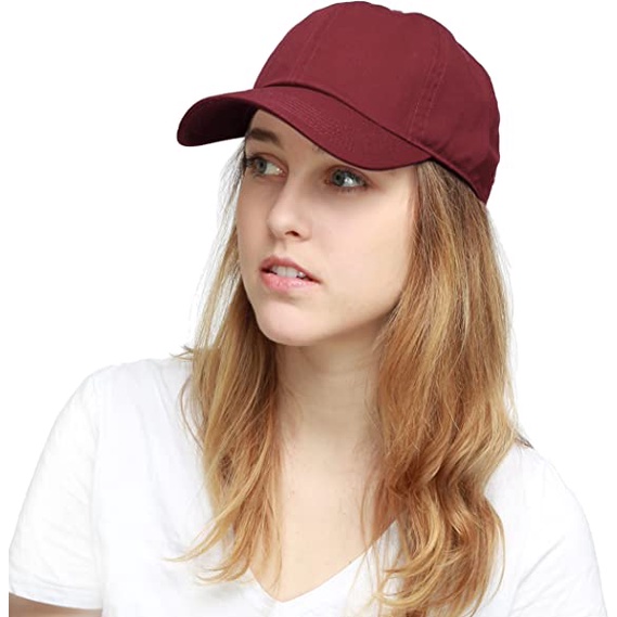 Topi Baseball Polos Pria dan Wanita Banyak Pilihan Warna Bahan Rapel Drill Ring Besi