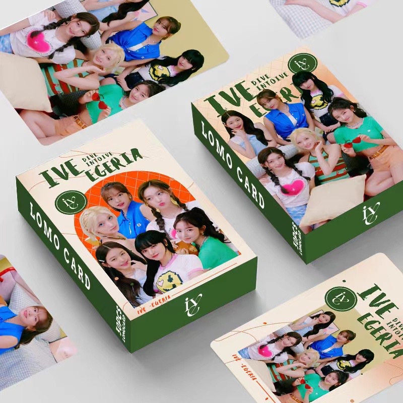 30pcs/box IVE EGERIA Selami IVE Photocards Yujin Rei Liz Gaeul Leeseo Wonyoung Kartu Lomo Kpop Postcards READY STOCK