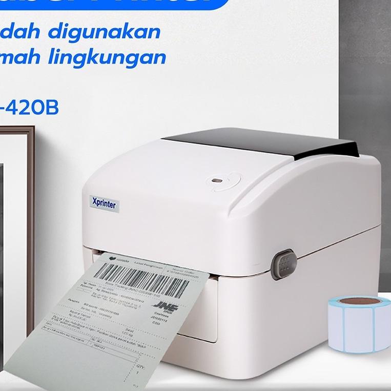 ✼ PRINTER XPRINTER PRINTER BARCODE THERMAL - LABEL PRINTER XPRINTER XP-420B SIZE 110MM - A6 PRINTER 