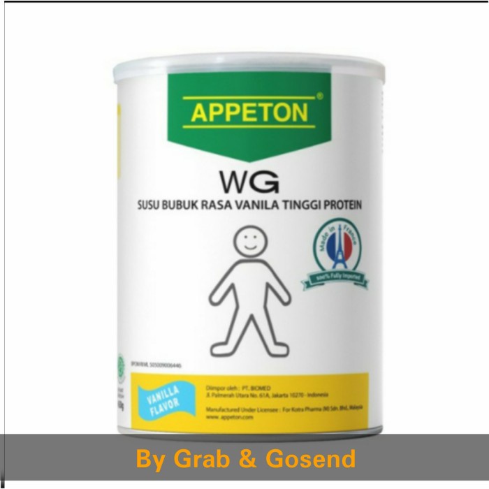 

[ COD ] 450Gr APPETON Weight Gain Adult/ Susu Penambah Berat Badan - Vanilla - 450Gr - Vanilla