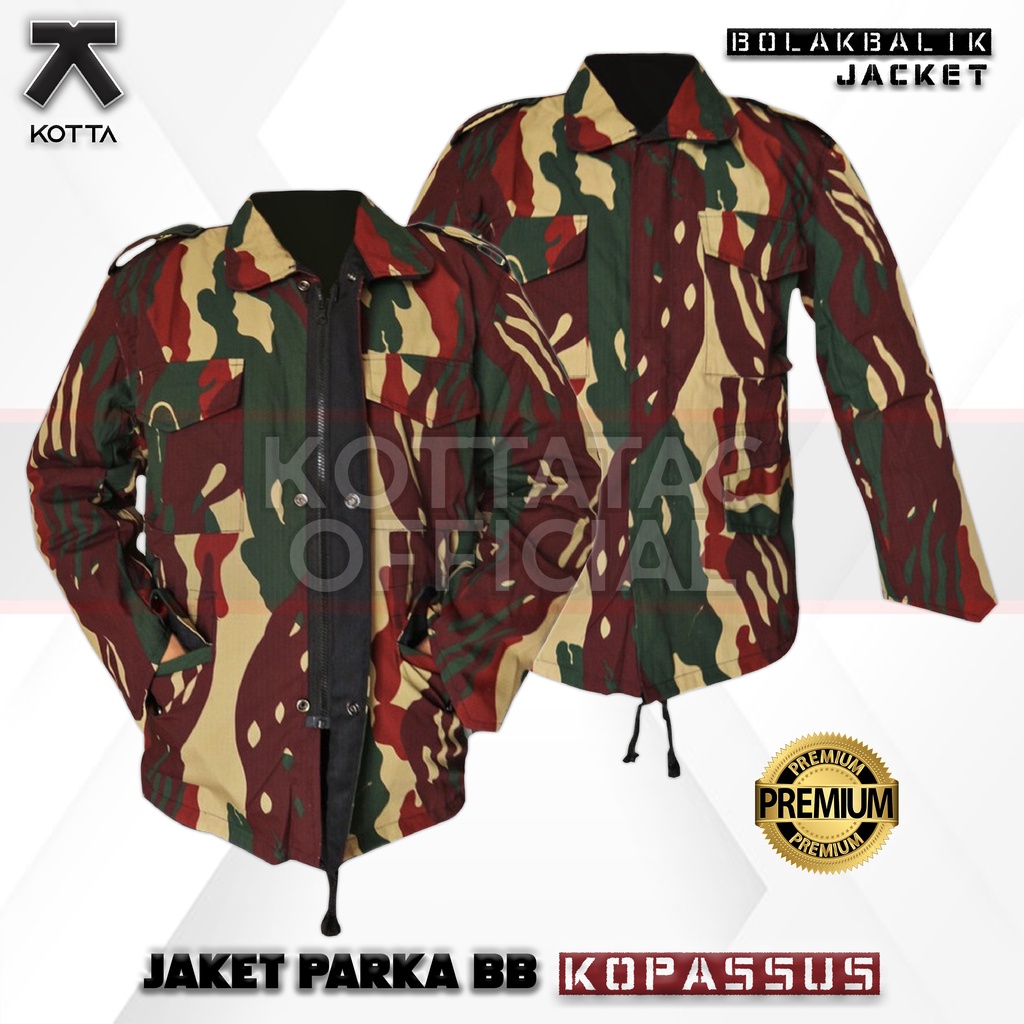 Jaket BB Loreng Kopassus - Jaket Parka Loreng Kopassus