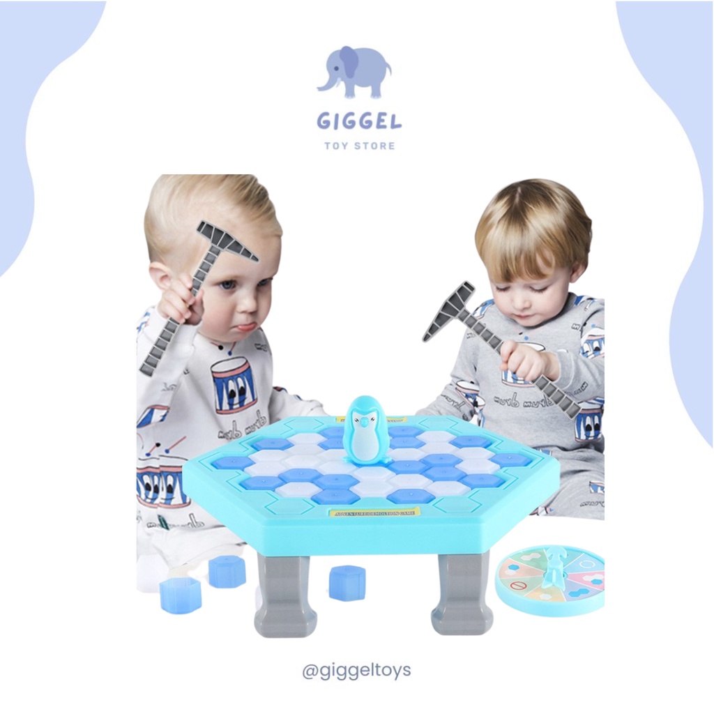 [ Giggel ]  ICE BREAKING GAMES / Penguin Traps / Mainan Games Pinguin / Pinguin Trap / Mainan Save The Penguin