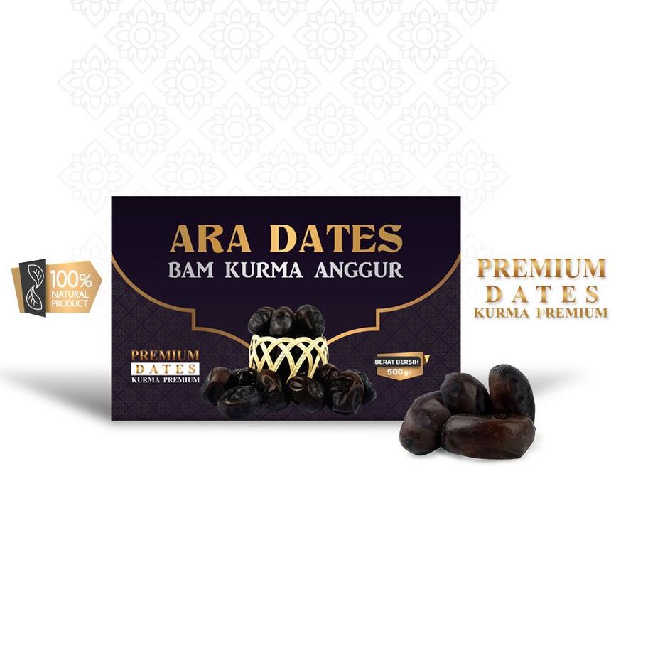 

▲ Kurma Bam ARA DATES PREMIUM KEMTAN Import Kurma Super Kurma Lembut ♖