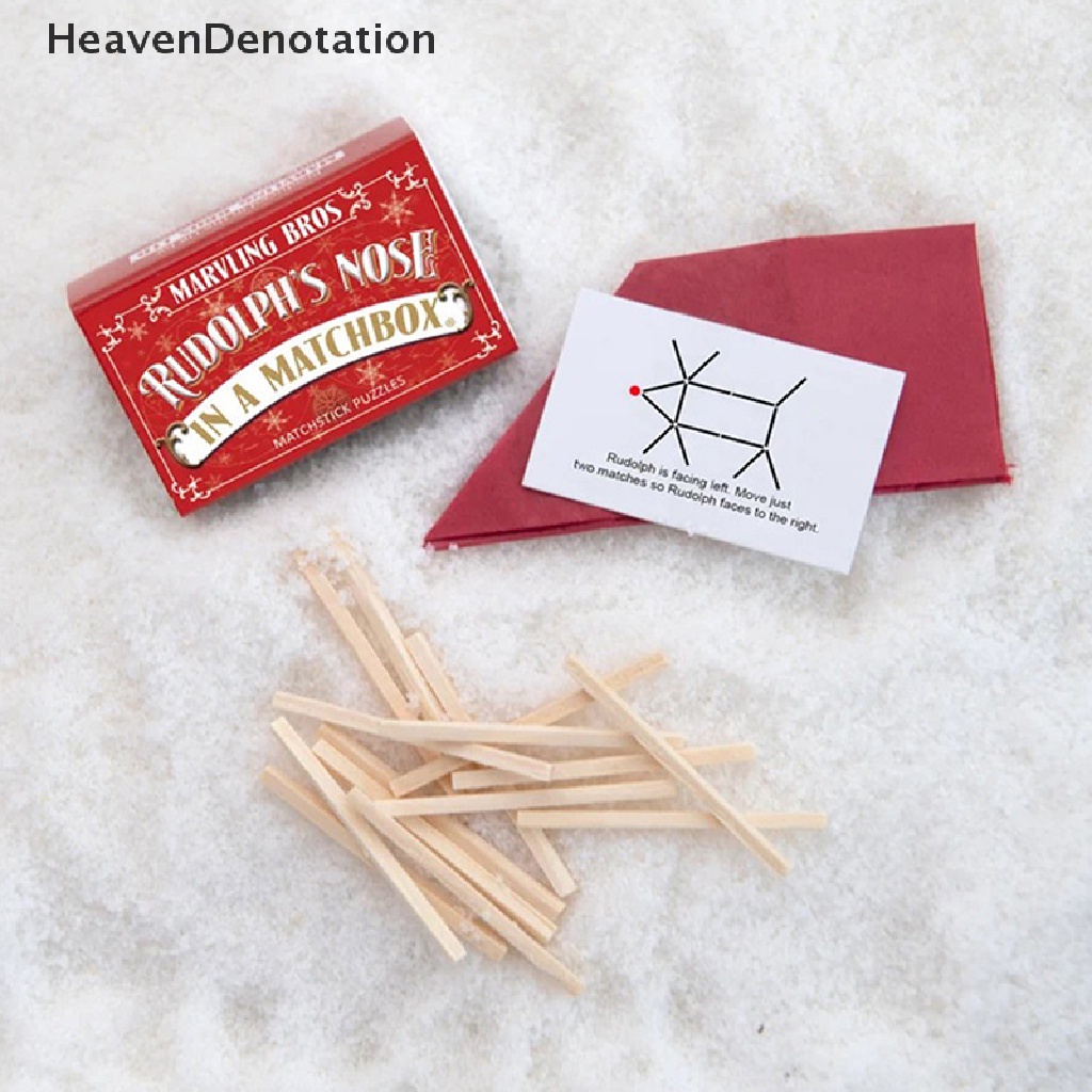 [HeavenDenotation] Set Puzzle Korek Natal Christmas Match Puzzle Mainan Edukasi Anak HDV