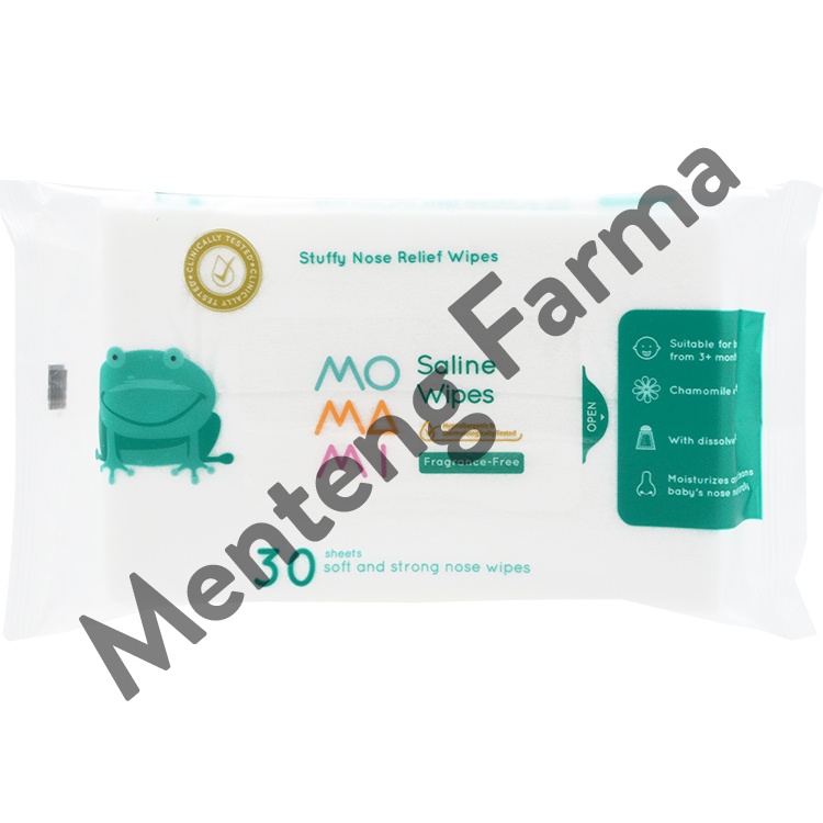 Momami Saline Wipes 30 Lembar - Tisu Basah Pembersih Hidung Bayi