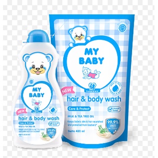 My Baby Hair &amp; Body Wash Botol/PUMP/REFILL