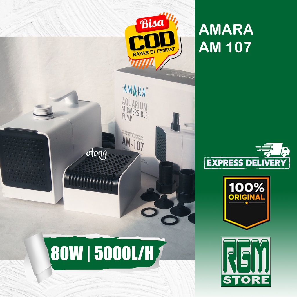 Amara AM 107 AM107 Mesin Pompa Power Head filter aquarium kolam ikan