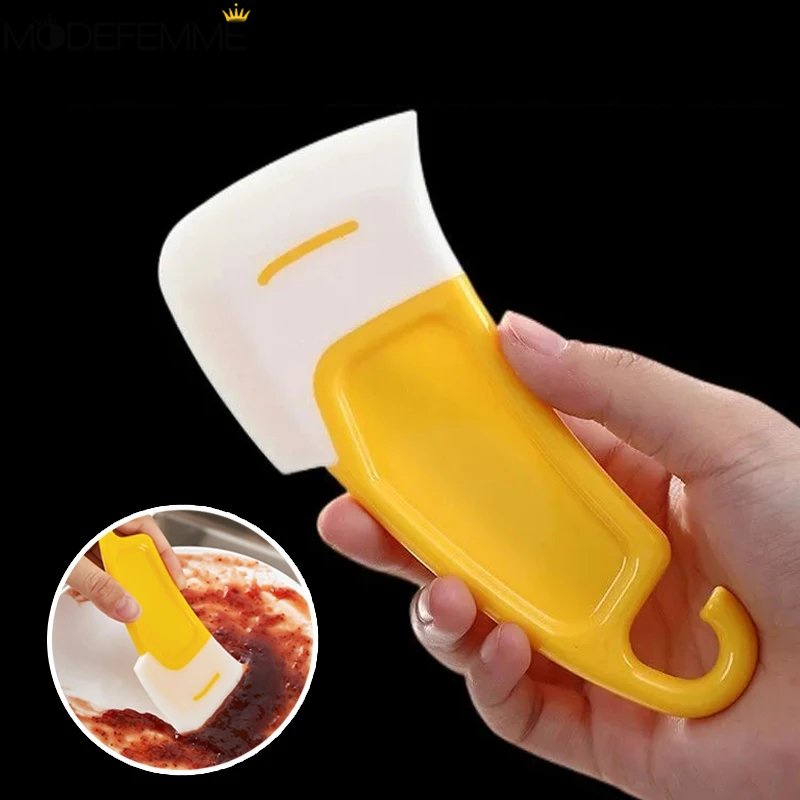 Spatula Pembersih Karet Panci Alat Pembersih Panci Clean Spatula Silicone Kitchen Panci Wajan Piring Gemuk Tahan Panas Cleaning Flexible Scraper Household Pan Cleaning Scraper