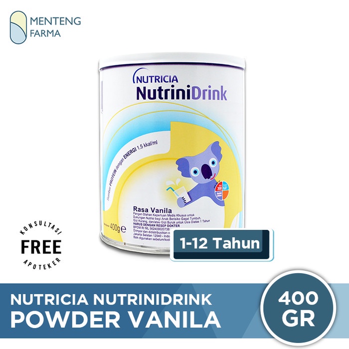 

[ COD ] Nutricia Nutrinidrink Powder Vanila 400 gram