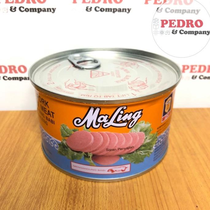 

MaLing Canned pork luncheon meat TTS - daging babi dalam kaleng 397 gr TERLARIS