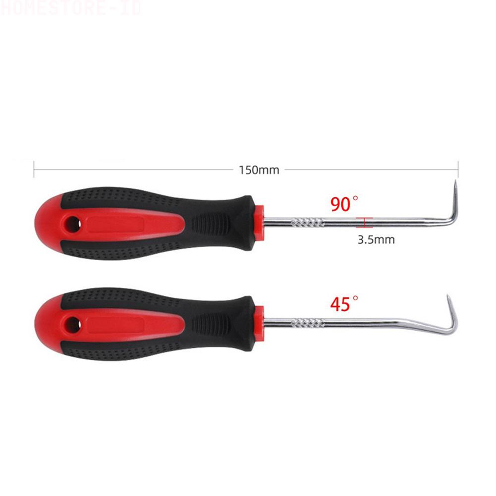 2pcs Set Car Pick &amp; Hook Alat O Ring Oil Seal Gasket Puller Remover Hand Tools