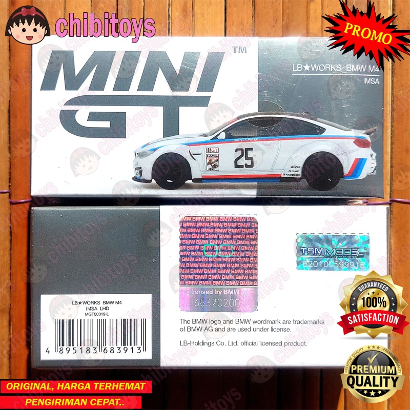 MINI GT LB WORKS BMW M4 IMSA RHD PUTIH - LIBERTY WALK M2 M3 GT2 GT3 MIJO EXCLUSIVE MERCEDES BENZ MGT