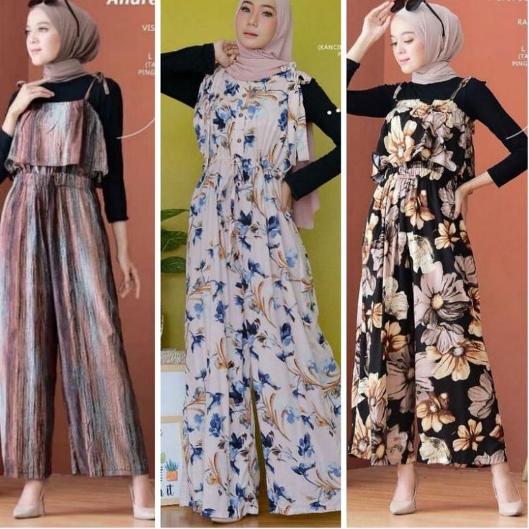 RECOMENDED L24 TALITA JUMPSUIT MOTIF BUNGA TERBARU//JUMSWEET TERLARIS ☾