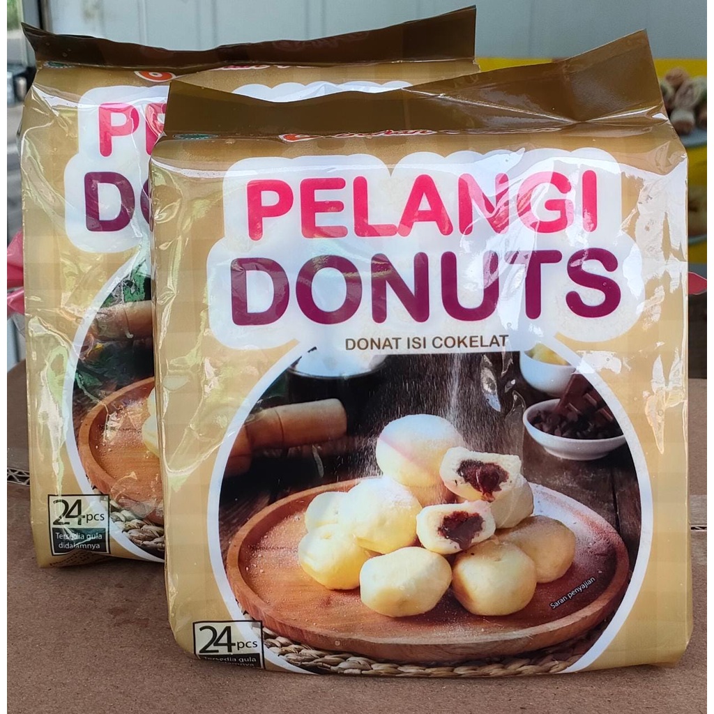 

Pelangi Donat Rasa Coklat isi 24pcs InstantSameday Ready Musi