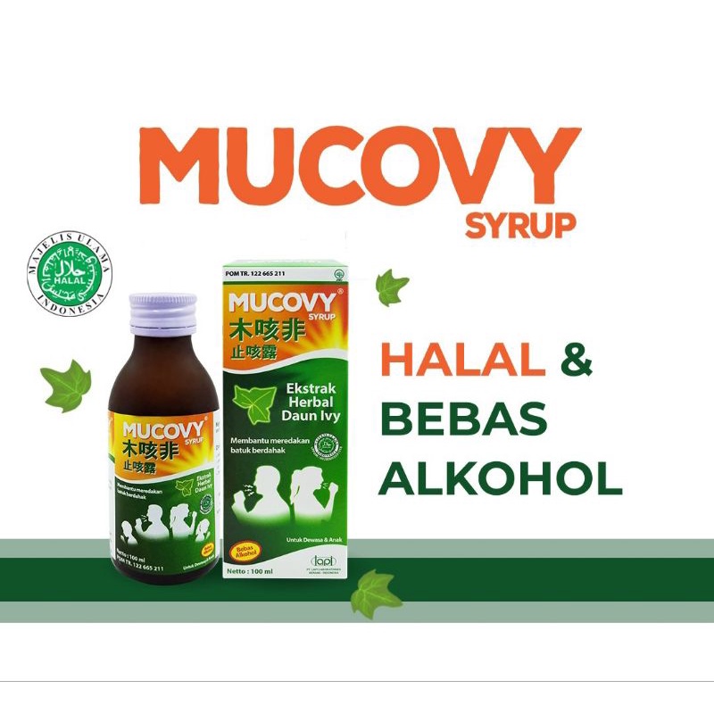 MUVOVY sirup Obat Batuk Berdahak Batuk Membandel aman Bumil Busui