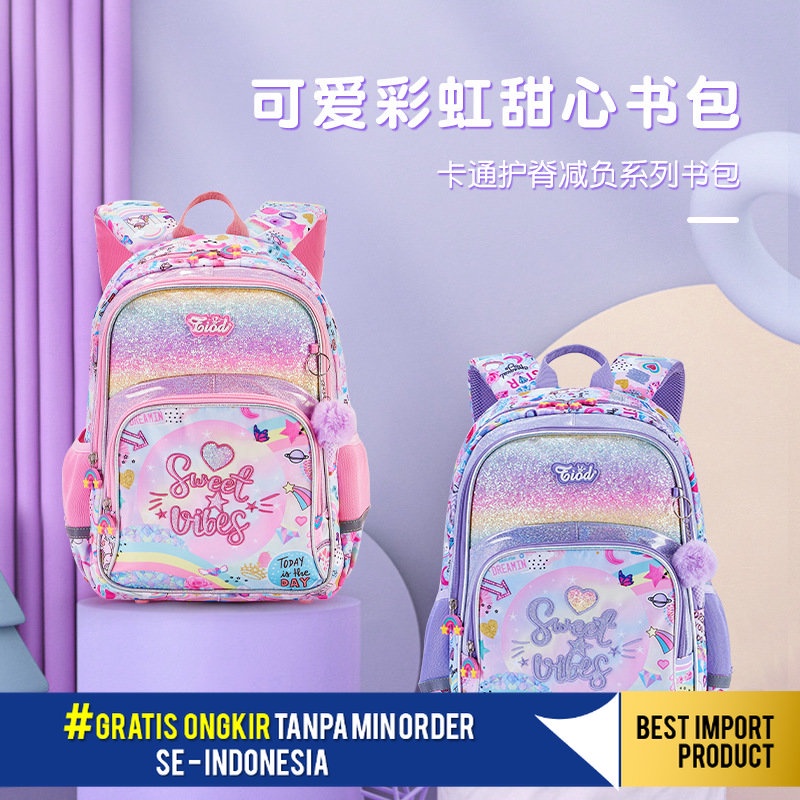 Tas Ransel Pria Wanita Tiod Beban Pengurangan Kelas Tinggi Tulang Belakang Perlindungan Membentuk Ke