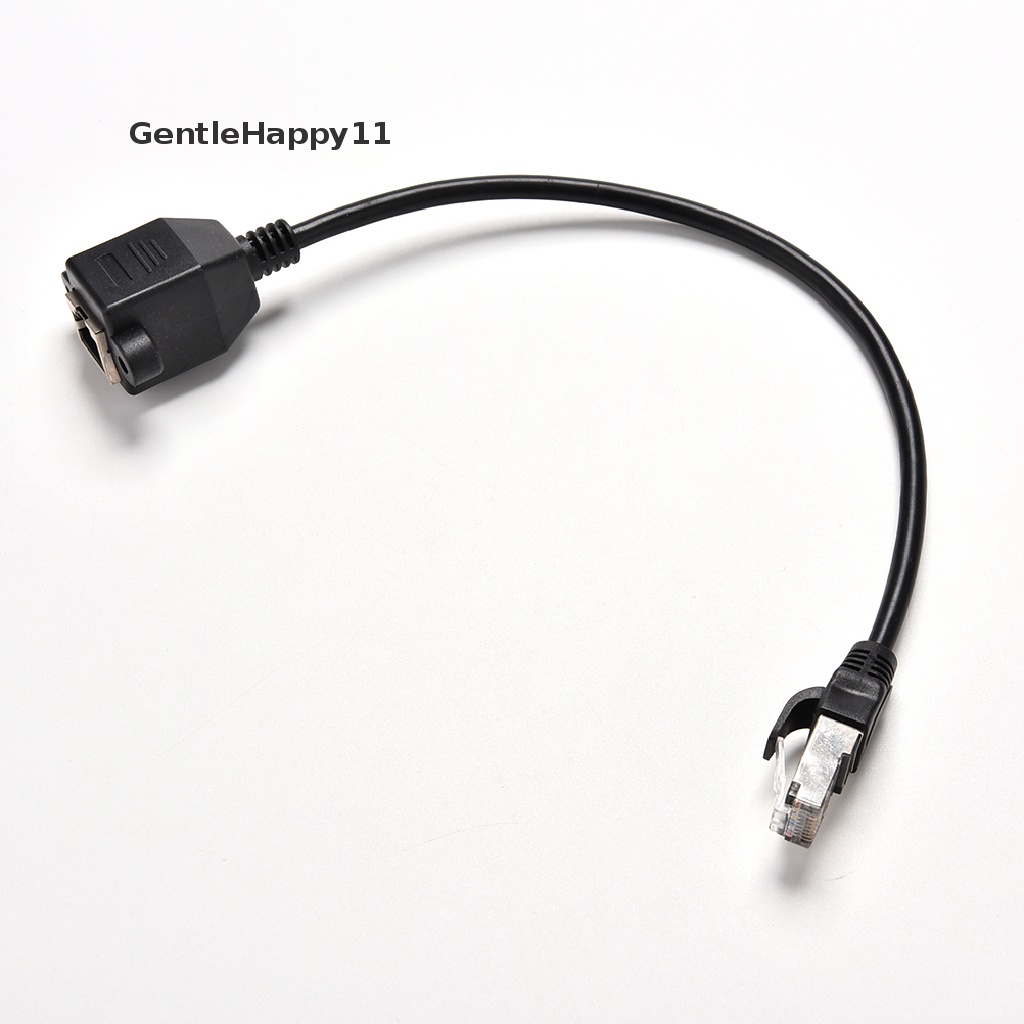 Gentlehappy 1FT RJ45 Male to Female Screw Panel Mount Kabel Ekstensi Jaringan LAN Eterna id