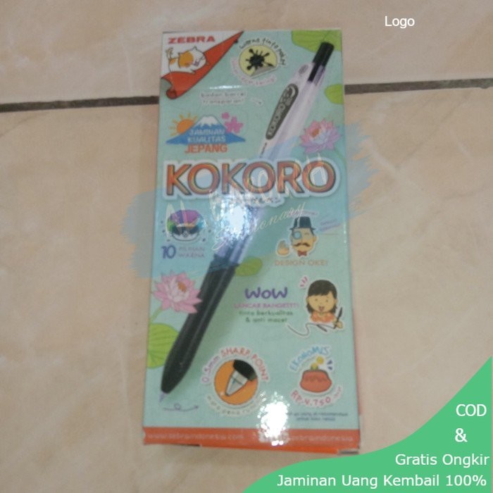 

bolpoin kokoro ZEBRA harga perpack