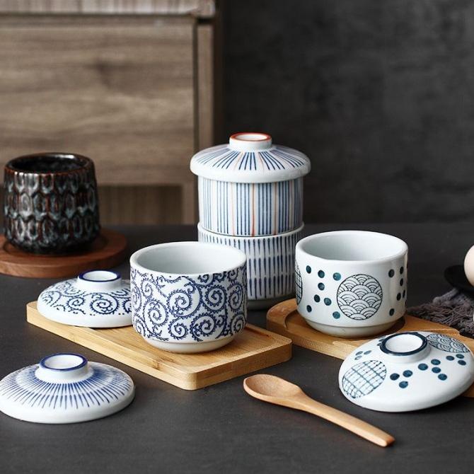 Chawanmushi Bowl/Ceramic Steam bowl/Soup bowl