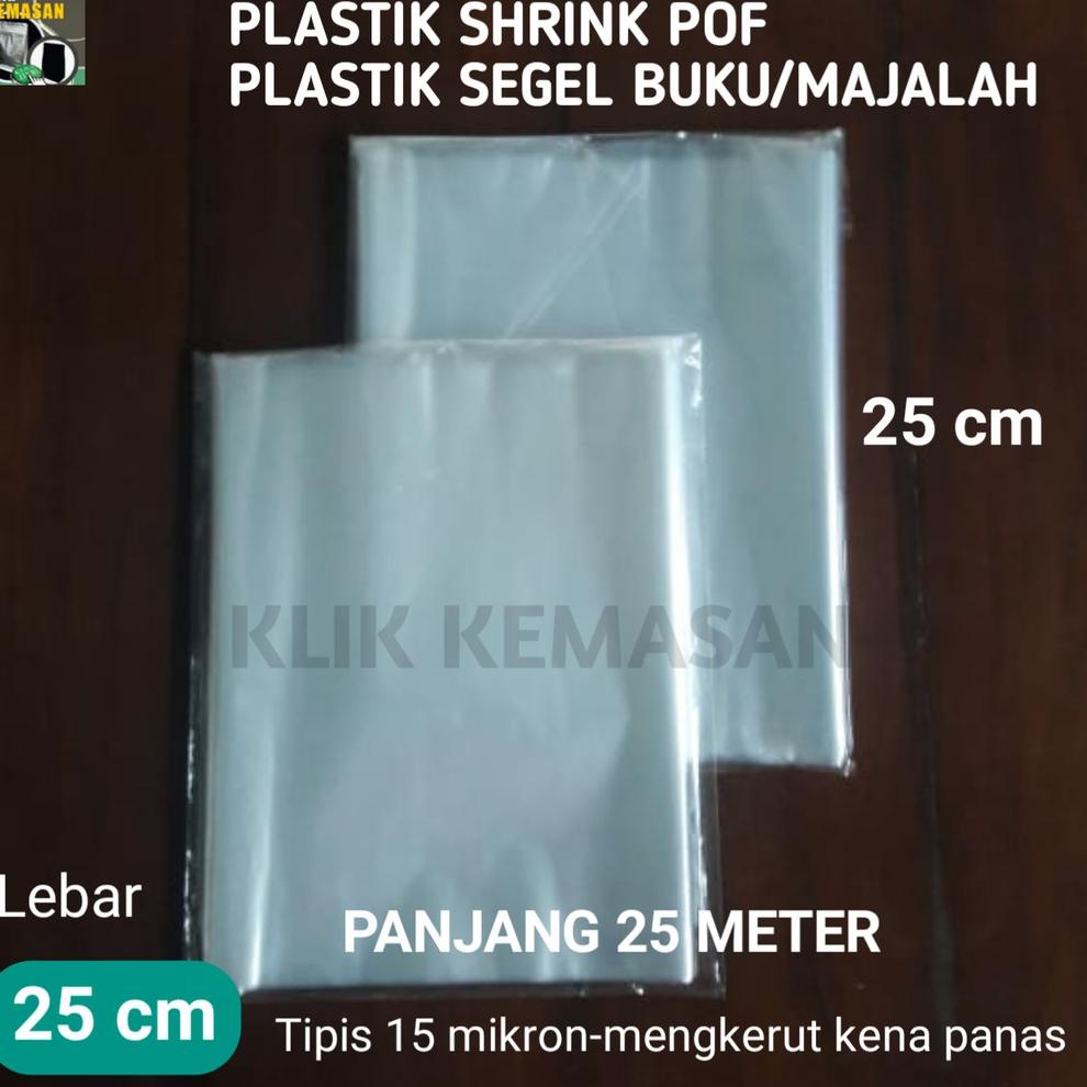 

W25 PLASTIK SHRINK POF 25CM 25METER/PLASTIK SEGEL BUKU MAJALAH STRETCH TREND Ð
