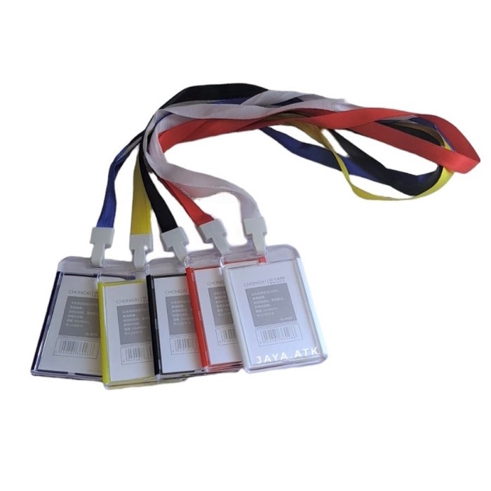 

Sale NAME TAG ID CARD HOLDER SET TALI AKRILIK WARNA KARTU TANDA PENGENAL