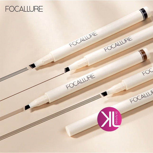 FOCALLURE Tinted Brow Ink Pen Alis Sikat