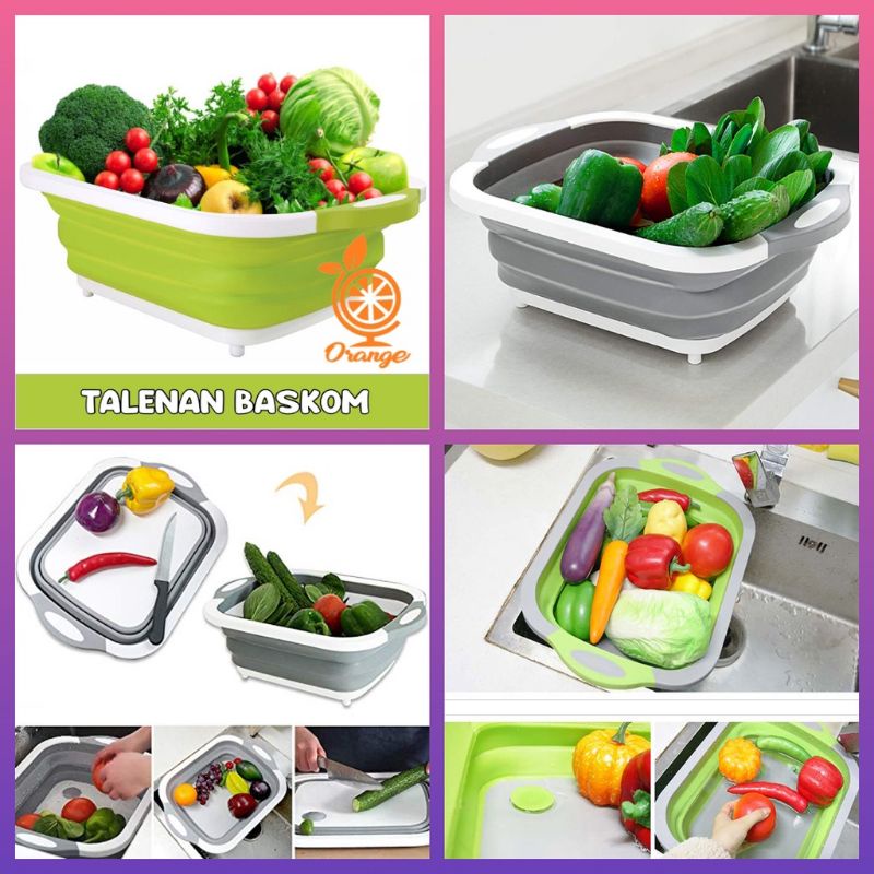 PROMO !!  Talenan Lipat Multifungsi 3in1 Cutting Board Folding