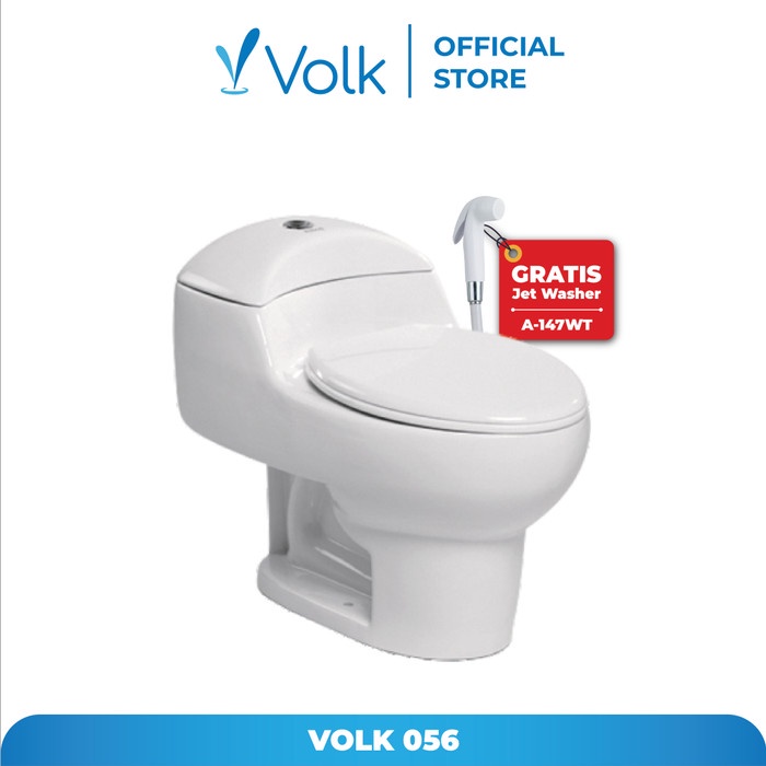 Terlaris Volk Wedelia 056 One Piece Toilet / Closet Duduk