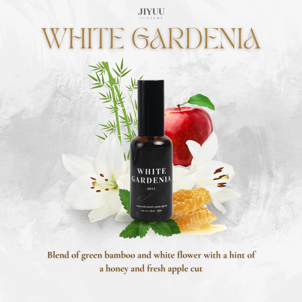 White Gardenia Jiyuu Scent Concentrated Room Spray
