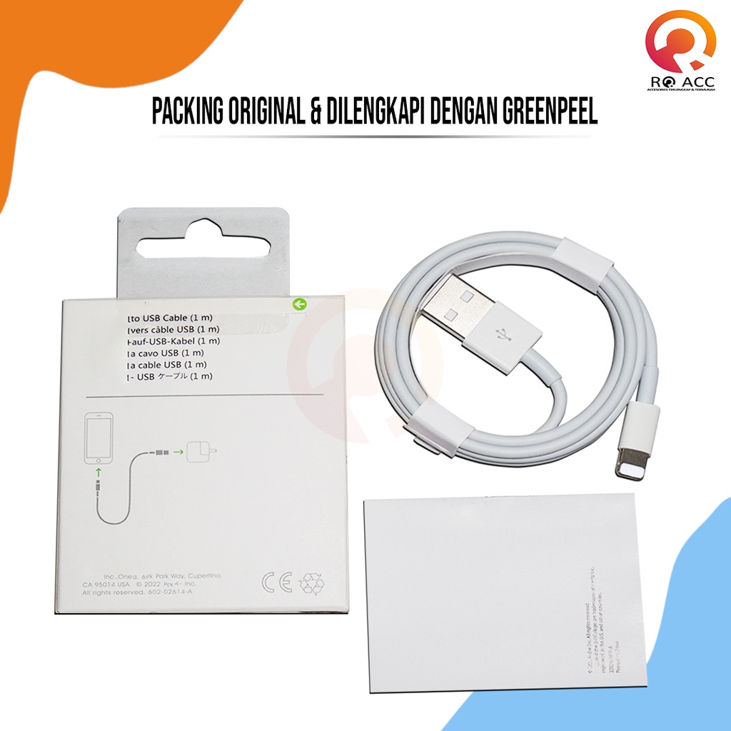 [RO ACC] KABEL DATA CHARGER 5 6 7 7+ 8 8+ X XR XS MAX ORIGINAL A QUALITY