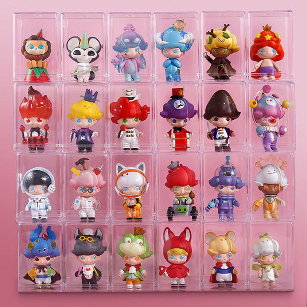 Garage Kit Blind box Storage-box Bahan Akrilik Transparan Single Kit Boneka Keep Holder