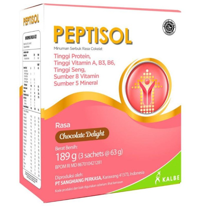 

[ COD ] Peptisol Cokelat 190 gr
